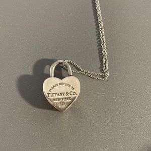 Tiffany & Co. heart locket necklace